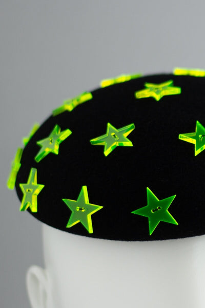 ZING - neon stars cocktail hat